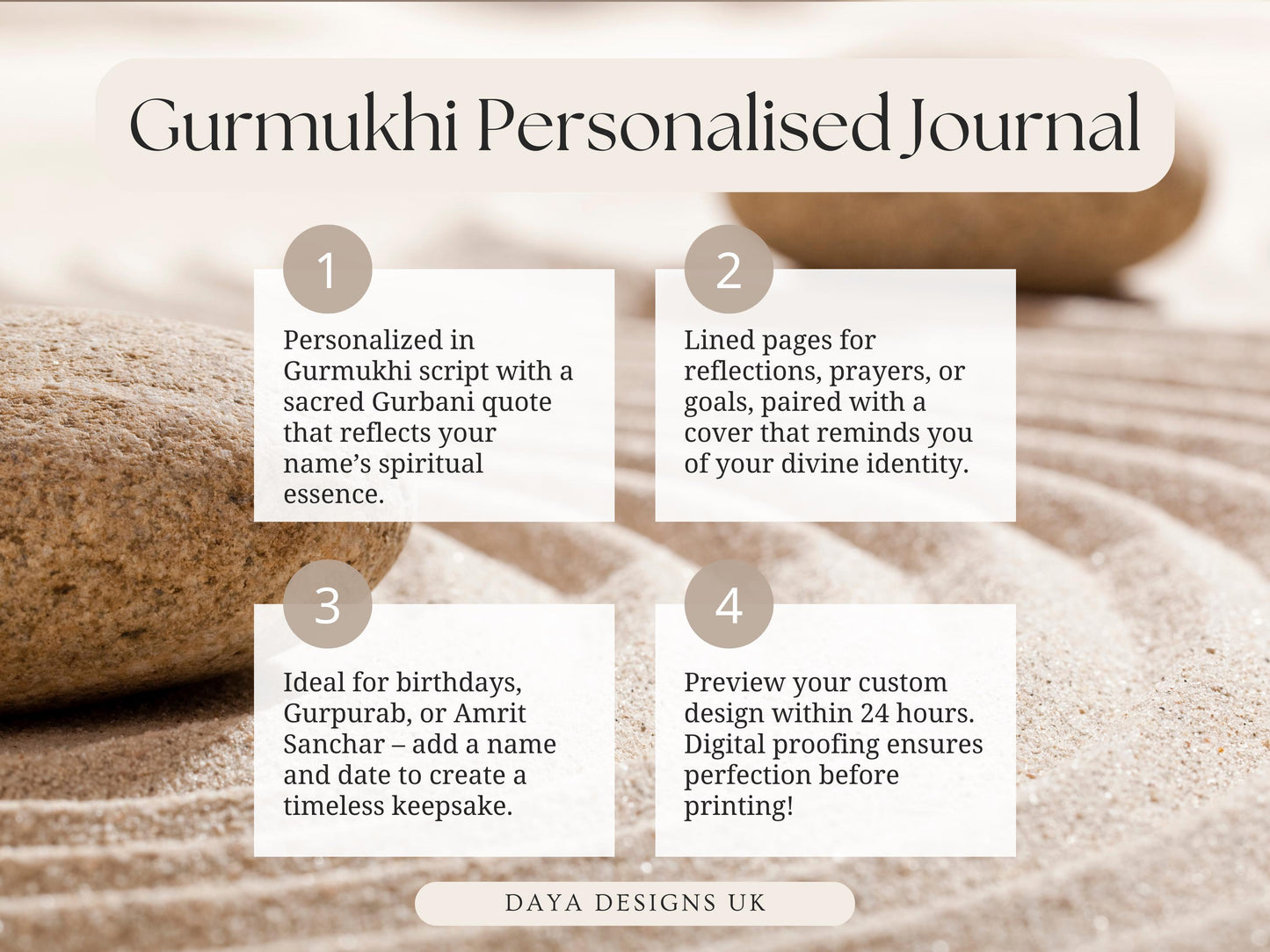 Personalized Gurmukhi Sikh Journal - Matte Cover, Vibrant Colors, 150 Lined Pages, Inspirational Motivational Gift