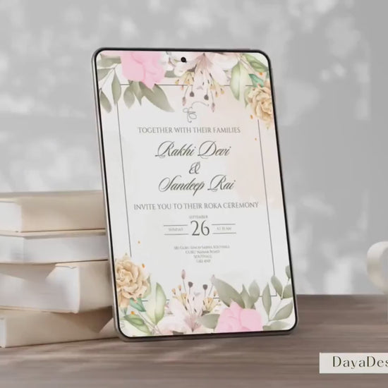 Editable Roka Chunni Takhar Ceremony Invite, Canva Download, Sikh Occasion, Hindu Engagement Invitation, Matching Welcome Sign Available
